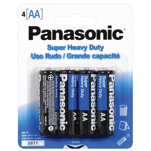 Batería AA Panasonic Super Heavy Duty Paquete de 4