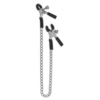 Spartacus Adjustable Nipple Clamps with Chain for Extra Stimulation