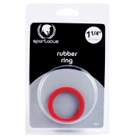 Spartacus Rubber Cock Ring Red