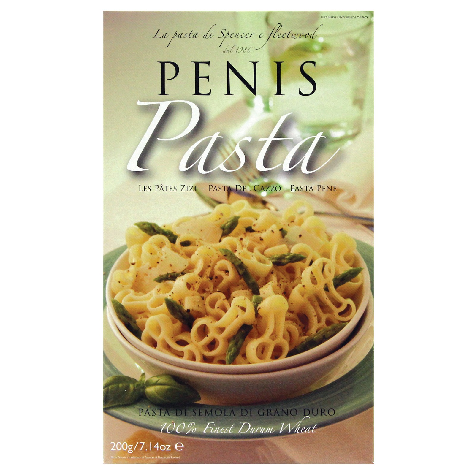 Divertida Pasta en Forma de Pene para Diversión en Fiesta