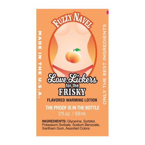 Love Lickers Aceites Comestibles Calentadores - Fuzzy Navel Durazno