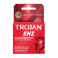 Trojan Enz Non-Lubricated Condoms Box of 3