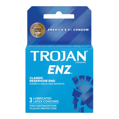 Condones Lubricados Trojan Enz Seguridad y Placer