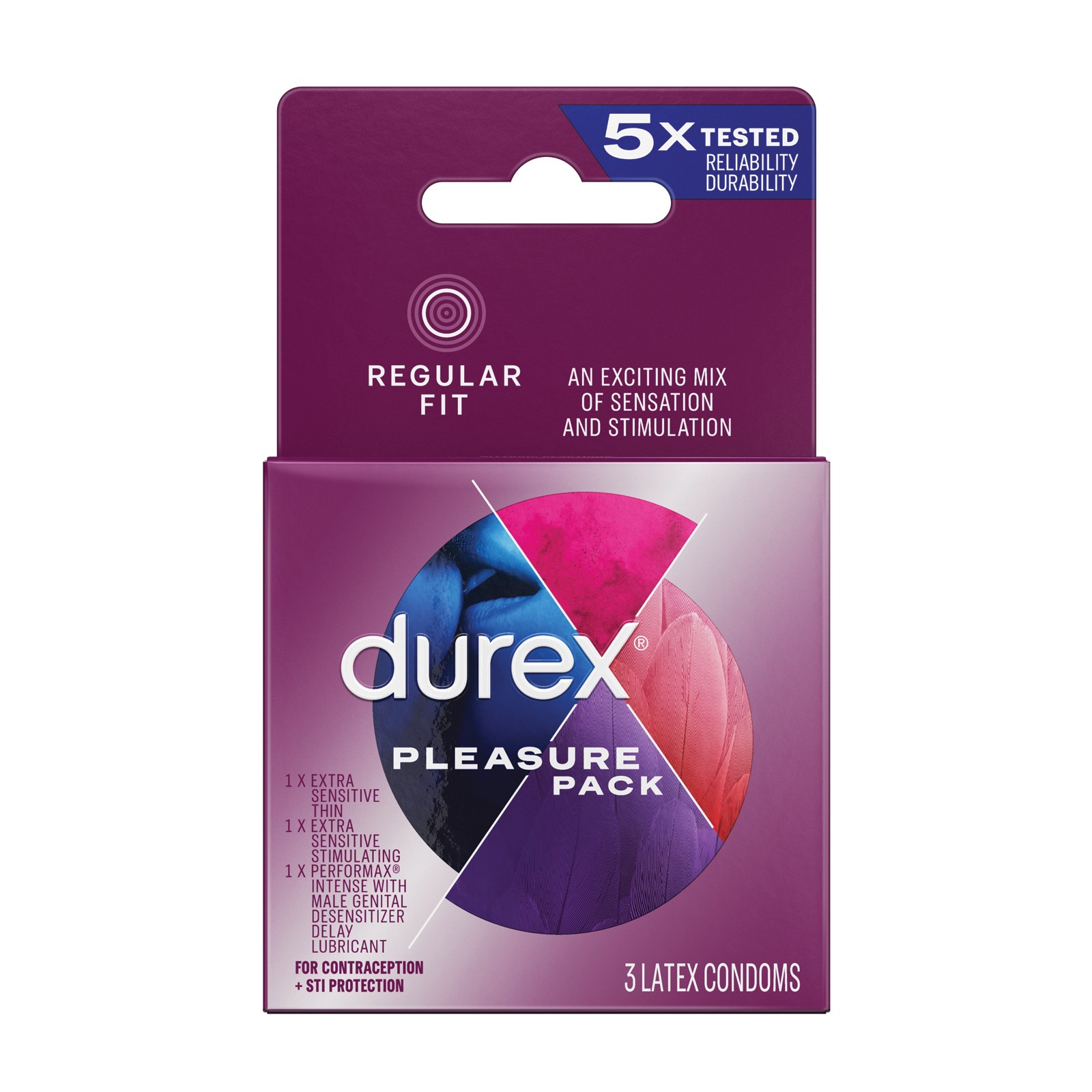 Paquete de Placer Durex - Caja de 3