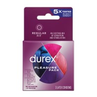 Durex Condom Pleasure Pack - Box of 3