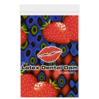 Trust Dam Strawberry Latex Dental Dam - Safe Pleasure