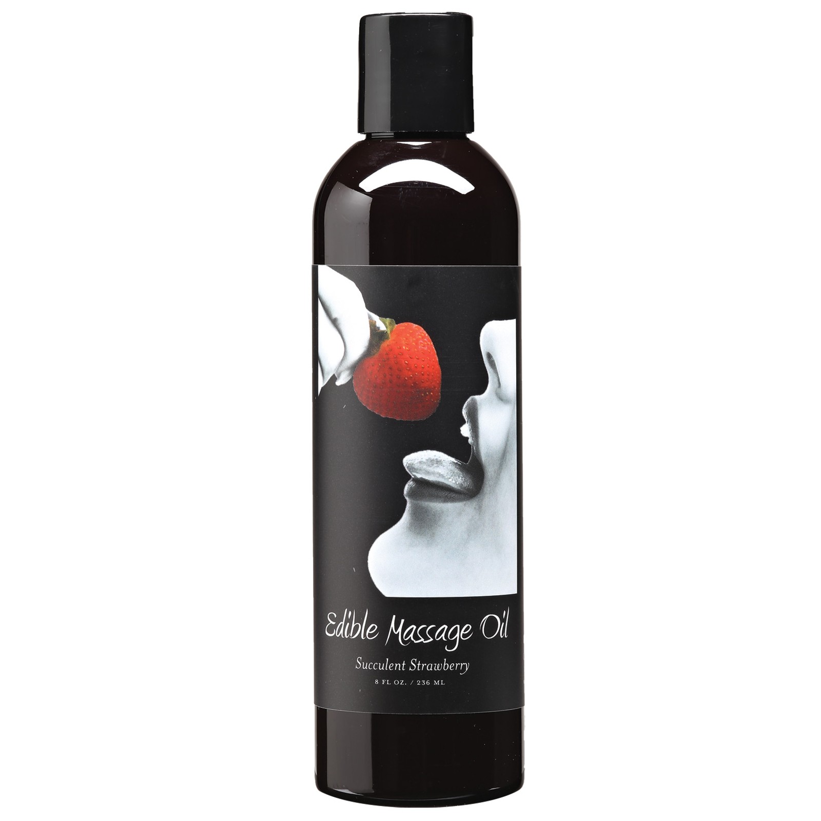 Earthly Body Edible Massage Oil - 8 oz Strawberry