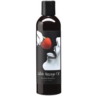 Earthly Body Edible Massage Oil - 8 oz Strawberry