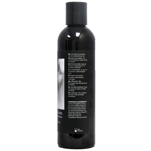 Aceite de Masaje Edible Earthly Body - 8 oz Fresa