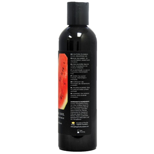 Earthly Body Edible Massage Oil for Sensual Enjoyment