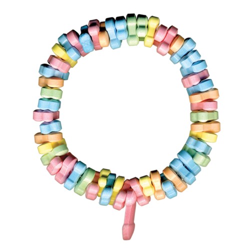 Rainbow Penis Candy Necklace Fun Accessory