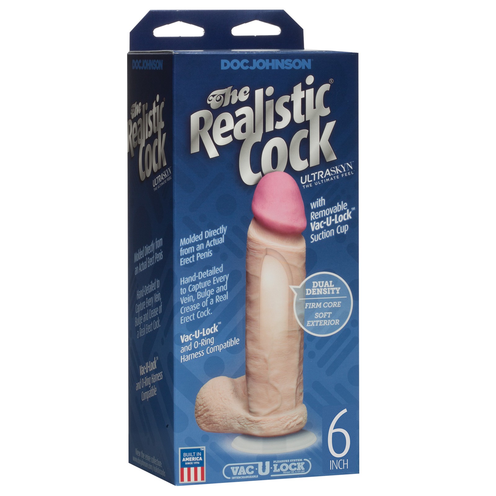 Realistic 6" Ultraskyn Cock with Balls White - Ultimate Pleasure