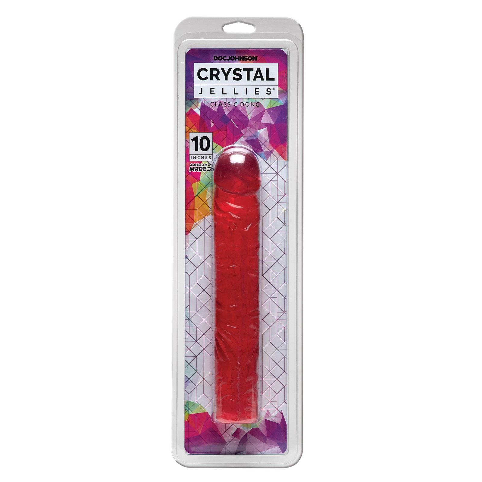 Dildo Clásico Crystal Jellies de 10 Pulgadas para Placer