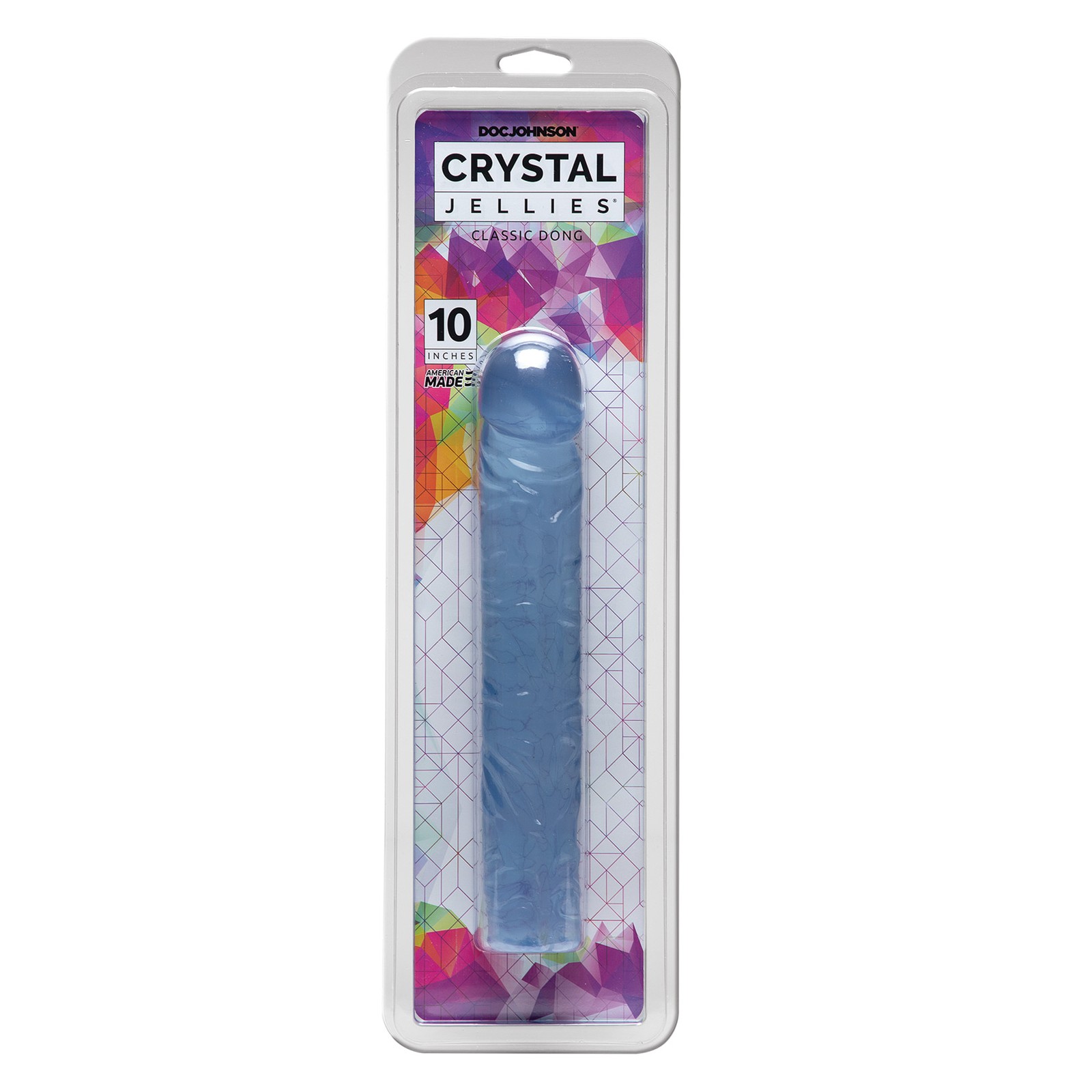 Dildo Clásico Crystal Jellies de 10" de Doc Johnson