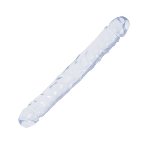 Crystal Jellies 12" Jr. Double Dong - Clear