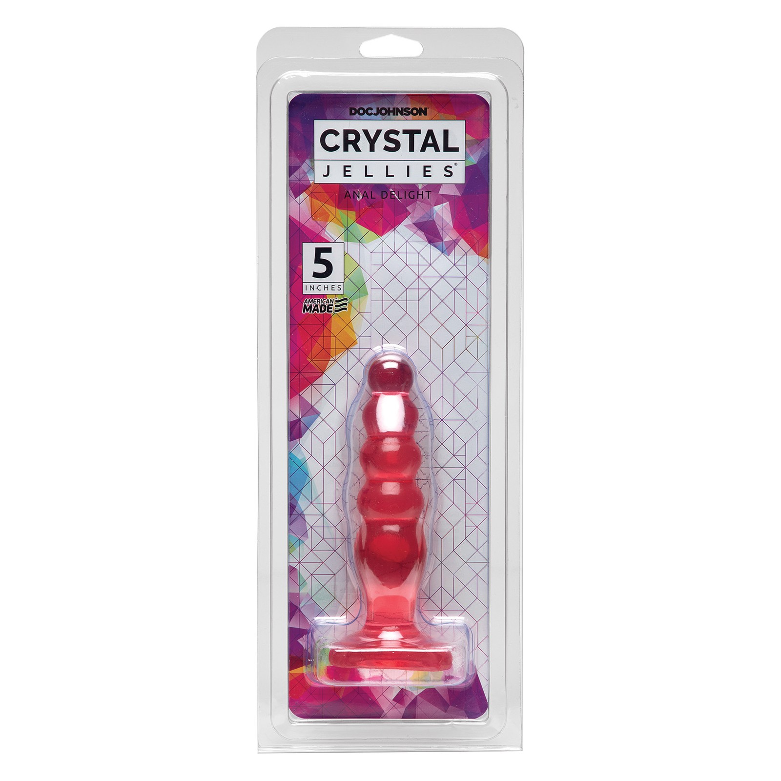 Crystal Jellies 5" Anal Delight - Pink