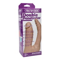 Doble Penetrador Vac-U-Lock Blanco para Mayor Placer