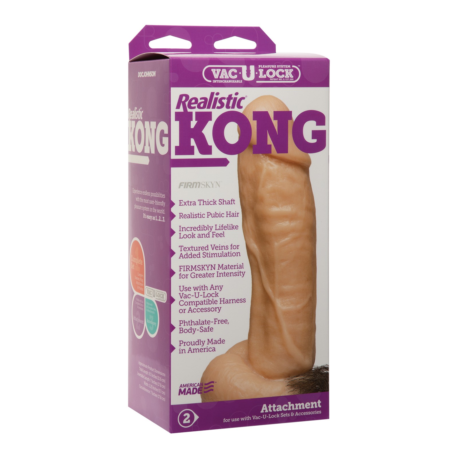 Vac-U-Lock Kong Realista - Divertido y Versátil