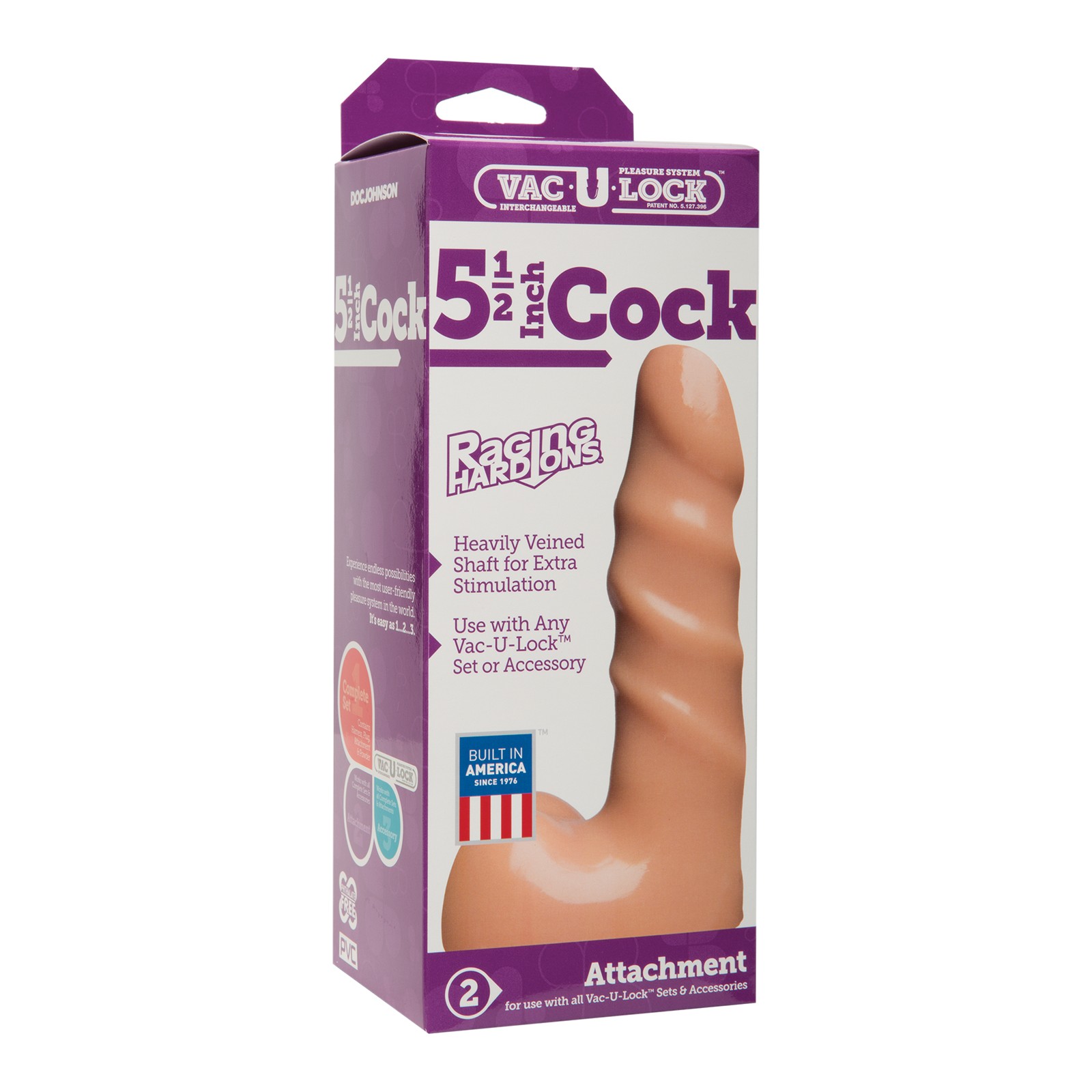 Pene Realista Vac-U-Lock de 5.5 Pulgadas