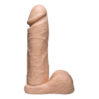 Dildo Realista Vac-U-Lock de 8" Blanco