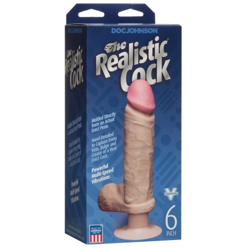 Realistic Vibrating 6" Cock for Ultimate Enjoyment