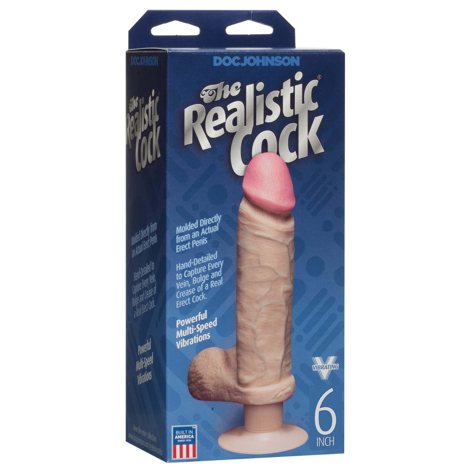 Realistic Vibrating 6" Cock for Ultimate Enjoyment