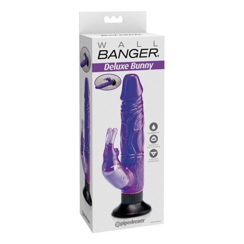 Dong Vibrador Deluxe Conejo Morado Resistente al Agua