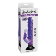 Dong Vibrador Deluxe Conejo Morado Resistente al Agua