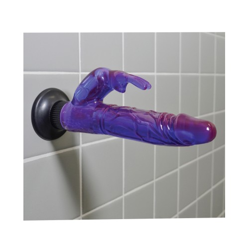 Dong Vibrador Deluxe Conejo Morado Resistente al Agua