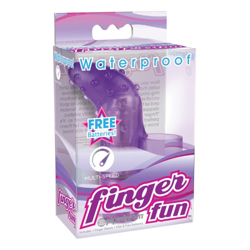 Vibrador Finger Fun Impermeable Púrpura