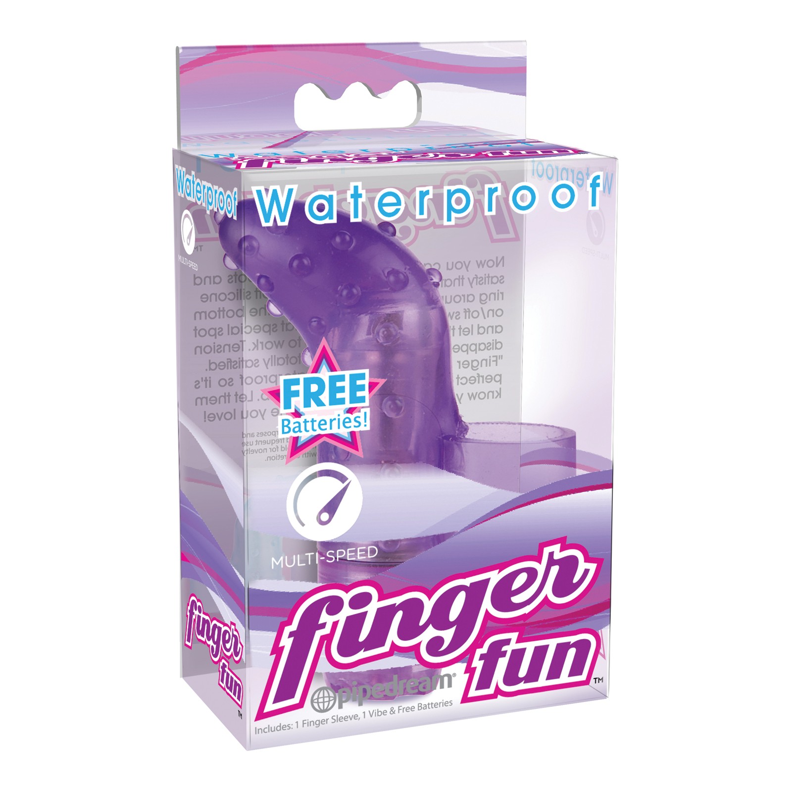 Vibrador Finger Fun Impermeable Púrpura