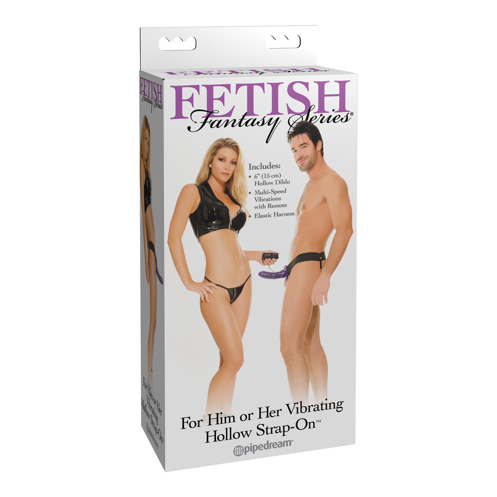 Vibrating Hollow Strap-On for Couples