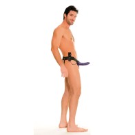 Vibrating Hollow Strap-On for Couples