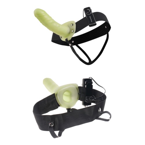 Fetish Fantasy Strap-On Hueco Vibrante - Brilla en la Oscuridad