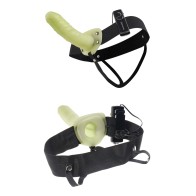 Fetish Fantasy Vibrating Hollow Strap-On - Glow in the Dark