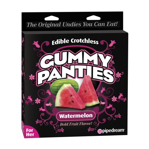 Delicious Edible Crotchless Gummy Panty in Watermelon