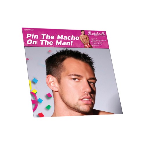 Bachelorette Party Favors Pin the Macho On the Man Game