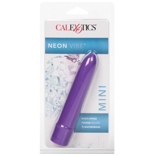 Mini Vibrador Neon Morado para Placer Discreto