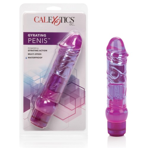 Crystalessence 6.5 Gyrating Penis Purple