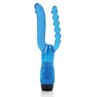 Crystalessence 5" Dual Penetrator - Blue - Ultimate Pleasure