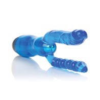 Dual Penetrador Crystalessence de 5" - Azul - Placer Supremo