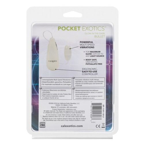 Bullet Pocket Exotics Brillante en la Oscuridad