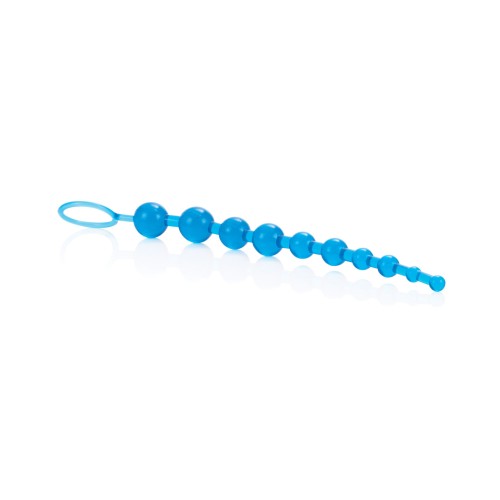 X-10 Blue Anal Beads for Tantalizing Pleasure