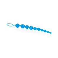 X-10 Blue Anal Beads for Tantalizing Pleasure