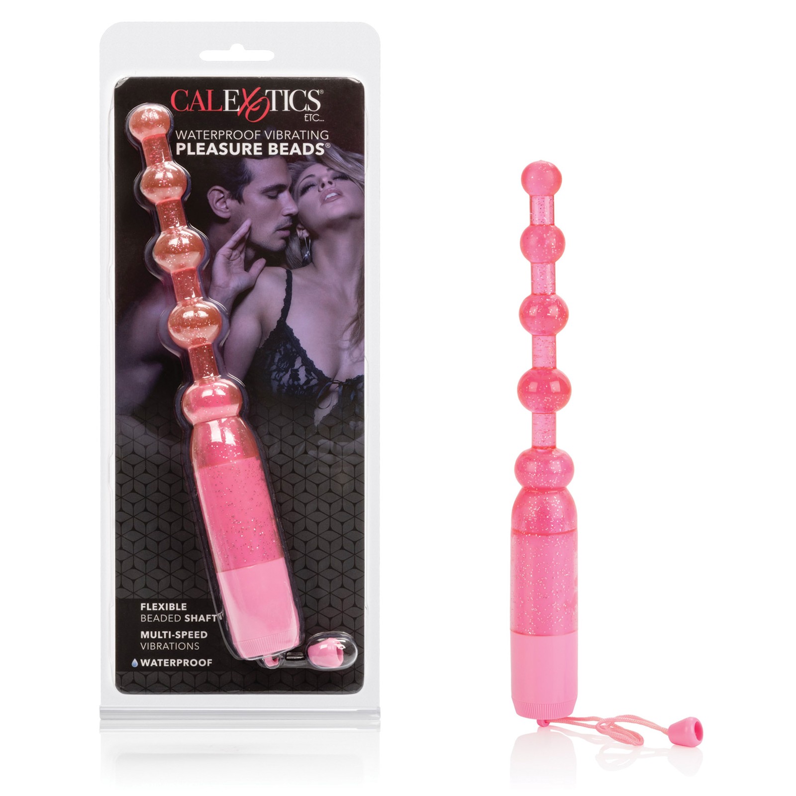 Waterproof Vibrating Pleasure Beads Pink