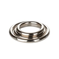 Conjunto de Anillos Plateados para Placer Intenso