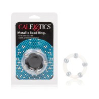 Metallic Bead Ring Clear