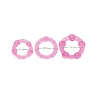 Silicone Island Rings - Pink