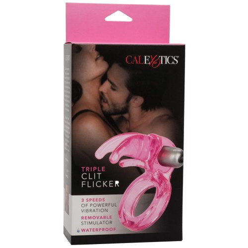 Triple Clit Flicker Potenciador Vibrante