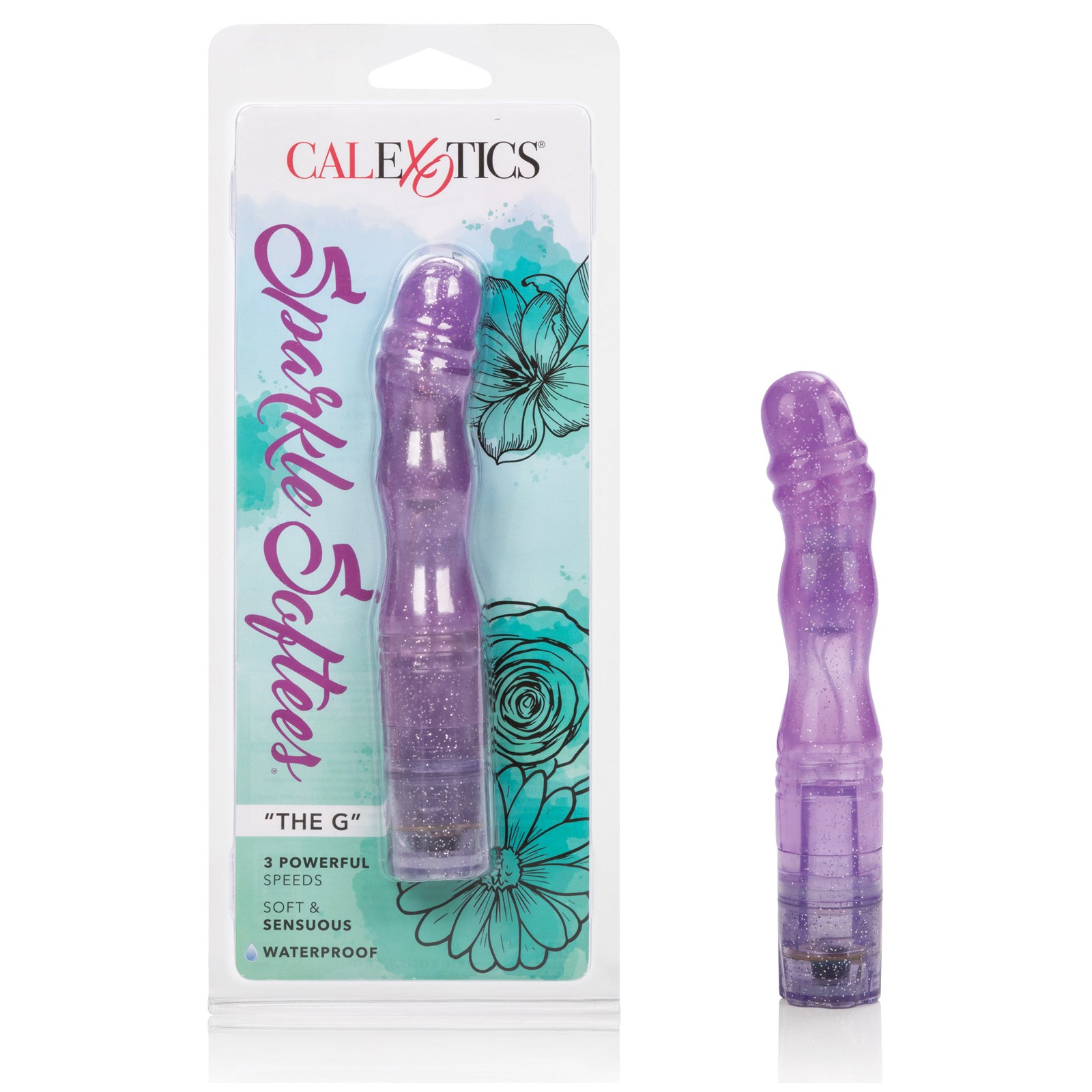 Vibrador Jelly Sparkle Softees G Púrpura